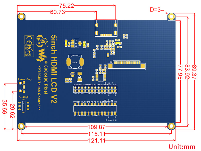 5inch-HDMI-LCD-dimension